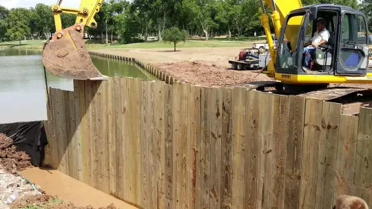 Wood Bulkhead at Sugar Creek